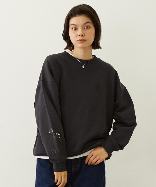 MILKFED.(ミルクフェド)の「HEART BALLOON SWEAT TOP(スウェット・レディース・オフホワイト/ネイビー/チャコール・M/L)」の19枚目の写真