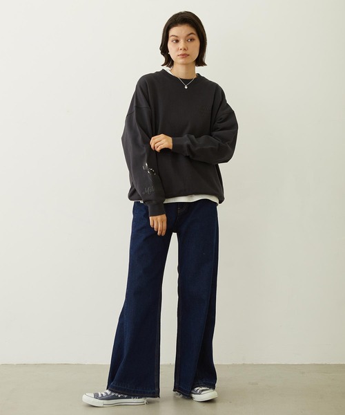 MILKFED.(ミルクフェド)の「HEART BALLOON SWEAT TOP(スウェット・レディース・オフホワイト/ネイビー/チャコール・M/L)」の21枚目の写真