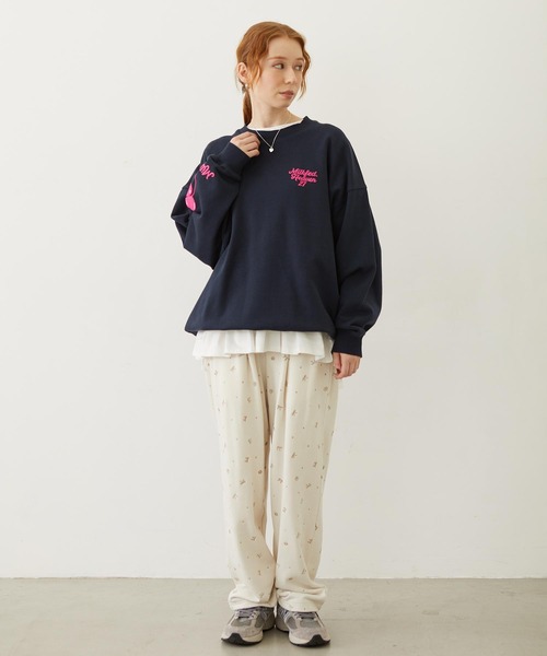MILKFED.(ミルクフェド)の「HEART BALLOON SWEAT TOP(スウェット・レディース・オフホワイト/ネイビー/チャコール・M/L)」の6枚目の写真