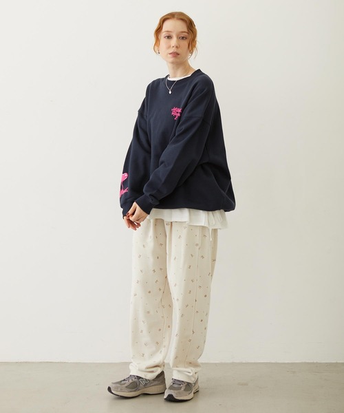 MILKFED.(ミルクフェド)の「HEART BALLOON SWEAT TOP(スウェット・レディース・オフホワイト/ネイビー/チャコール・M/L)」の7枚目の写真