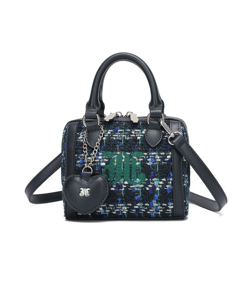 jouetie(ジュエティ)の「【jouetie/ジュエティ】ハートチャーム付 JJツィード ミニボストンバッグ(ボストンバッグ・レディース・ピンク/ブルー/ブラック/ワインレッド・FREE)」の12枚目の写真