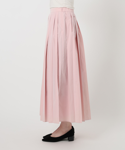 La TOTALITE（ラトータリテ）の「【洗える】タフタプリーツスカート（スカート・レディース・ピンク/キャメル・FREE）」の5枚目の写真