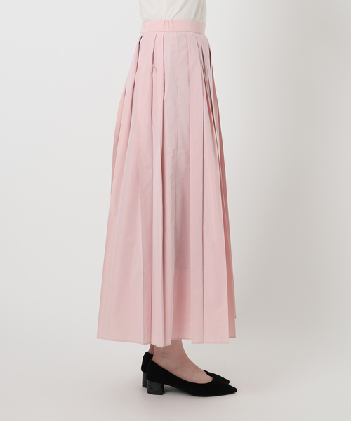 La TOTALITE（ラトータリテ）の「【洗える】タフタプリーツスカート（スカート・レディース・ピンク/キャメル・FREE）」の3枚目の写真