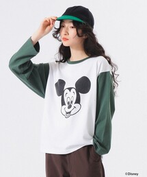 BEAMS BOY（ビームスボーイ）の「【別注】Champion / ミッキーマウス / フットボール Tシャツ（Tシャツ/カットソー）」