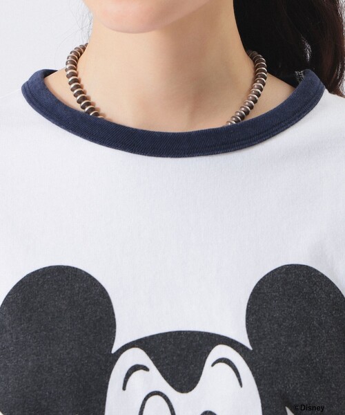 新品未使用 BOY別注 Champion ミッキーマウス フットボールＴ BEAMS BOY tシャツ 「別注」Champion / ミッキーマウス フットボール T