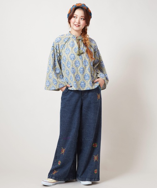 チャイハネ（チャイハネ）の「【チャイハネ】アログレトップス（その他トップス・レディース・ホワイト/ネイビー/カーキ/オレンジ/レッド/ターコイズブルー・FREE）」の10枚目の写真