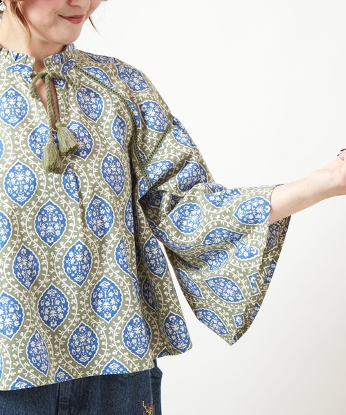 チャイハネ（チャイハネ）の「【チャイハネ】アログレトップス（その他トップス・レディース・ホワイト/ネイビー/カーキ/オレンジ/レッド/ターコイズブルー・FREE）」の22枚目の写真