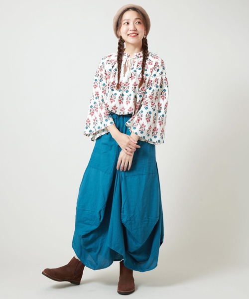 チャイハネ（チャイハネ）の「【チャイハネ】アログレトップス（その他トップス・レディース・ホワイト/ネイビー/カーキ/オレンジ/レッド/ターコイズブルー・FREE）」の7枚目の写真