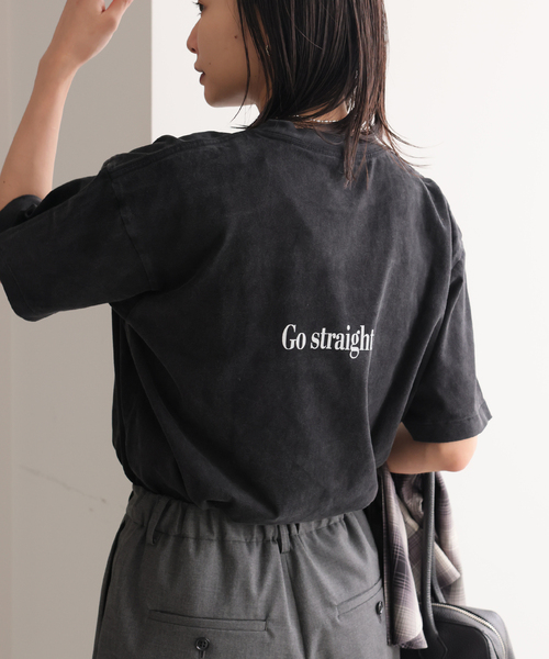 HANDTEX(ハンドテックス)の「《追加2》【HANDTEX/ハンドテックス】プリントロゴT(Tシャツ/カットソー・レディース・ブラック/ホワイト/チャコールグレー・FREE)」の11枚目の写真