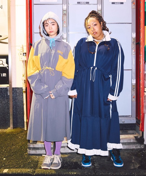 切り替えナイロンワンピース（ワンピース）｜PUNYUS（プニュズ）の