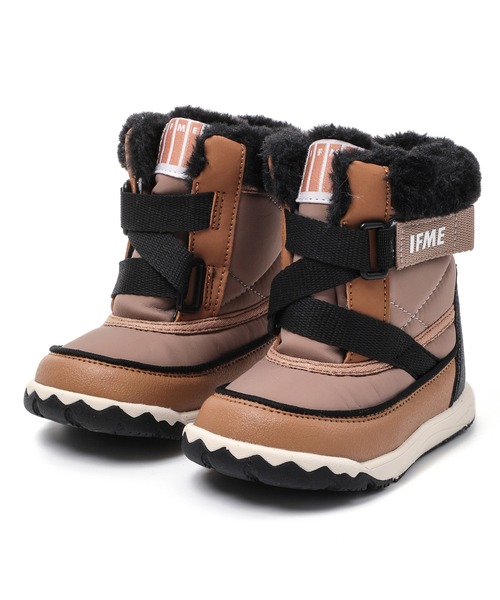 IFME（イフミー）の「BABY｜キネティックベルトスノーブーツ[撥水・防滑]（ブーツ・キッズ・ピンク/ブラウン/ネイビー/ベージュ・14.5cm/14.0cm/13.5cm/13.0cm/12.5cm/12.0cm）」の2枚目の写真