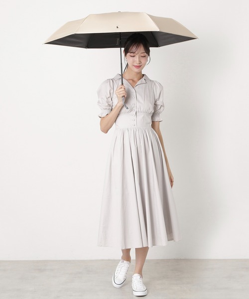 極美品⭐️ポロ ラルフローレン レース 日傘 ポロ刺繍 白 木製ハンドル 遮光100% 晴雨兼用 折りたたみ日傘 ”ポロポニー刺繍”（折りたたみ傘