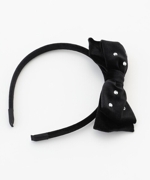 ビジュー付き ベロアリボンカチューシャ（カチューシャ）｜ANY（エニィ