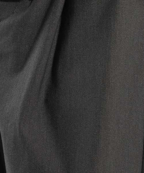 BAYFLOW（ベイフロー）の「【WONDER SHAPE(ワンダーシェイプ)】ワンタックトラウザー（スラックス・メンズ・ブラック/カーキ/チャコールグレー・SMALL/LARGE/MEDIUM）」の6枚目の写真