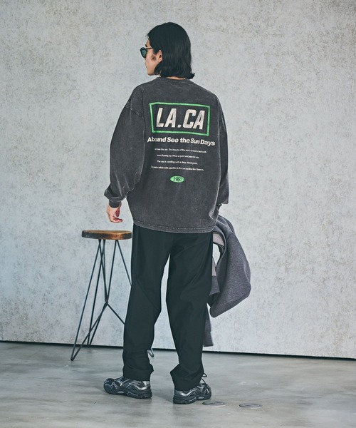 BAYFLOW（ベイフロー）の「【WONDER SHAPE(ワンダーシェイプ)】ワンタックトラウザー（スラックス・メンズ・ブラック/カーキ/チャコールグレー・SMALL/LARGE/MEDIUM）」の9枚目の写真