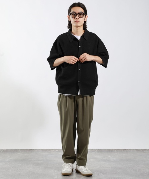 BAYFLOW（ベイフロー）の「【WONDER SHAPE(ワンダーシェイプ)】ワンタックトラウザー（スラックス・メンズ・ブラック/カーキ/チャコールグレー・SMALL/LARGE/MEDIUM）」の17枚目の写真