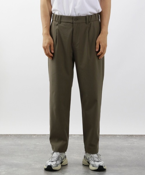 BAYFLOW（ベイフロー）の「【WONDER SHAPE(ワンダーシェイプ)】ワンタックトラウザー（スラックス・メンズ・ブラック/カーキ/チャコールグレー・SMALL/LARGE/MEDIUM）」の21枚目の写真