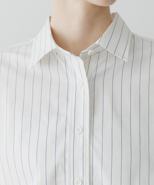 ADAM ET ROPE'(アダムエロペ)の「【EMOELLE】オーバーサイズシャツ(シャツ/ブラウス・レディース・ホワイト系その他2/サックスブルー・FREE)」の9枚目の写真