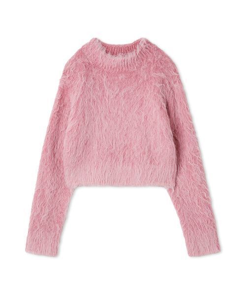 LILY BROWN（リリーブラウン）の「ラメシャギーニットプルオーバー（ニット/セーター・レディース・ミント/グレー/クリーム/ピンク・F）」の4枚目の写真