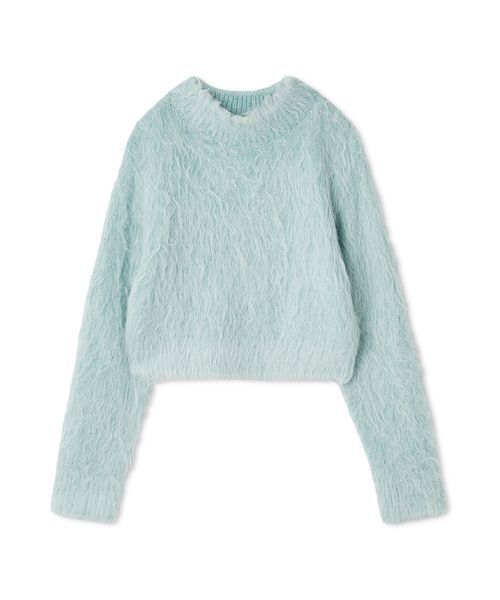 LILY BROWN（リリーブラウン）の「ラメシャギーニットプルオーバー（ニット/セーター・レディース・ミント/グレー/クリーム/ピンク・F）」の3枚目の写真