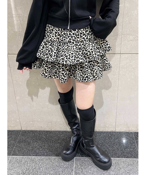 PHILLY（フィリー）の「レオパードミニティアードスカート（スカート・レディース・ブラウン/ベージュ・FREE）」の17枚目の写真