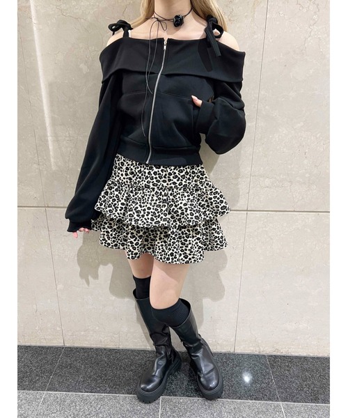 PHILLY（フィリー）の「レオパードミニティアードスカート（スカート・レディース・ブラウン/ベージュ・FREE）」の18枚目の写真