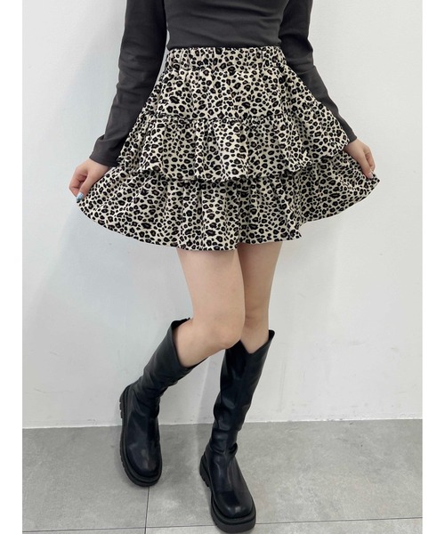 PHILLY（フィリー）の「レオパードミニティアードスカート（スカート・レディース・ブラウン/ベージュ・FREE）」の20枚目の写真