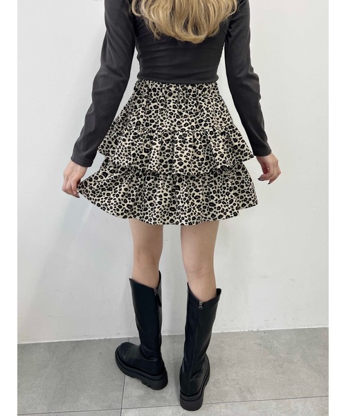 PHILLY（フィリー）の「レオパードミニティアードスカート（スカート・レディース・ブラウン/ベージュ・FREE）」の22枚目の写真