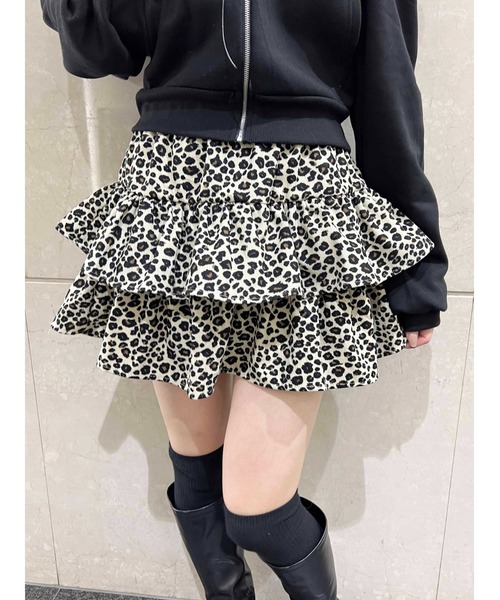 PHILLY（フィリー）の「レオパードミニティアードスカート（スカート・レディース・ブラウン/ベージュ・FREE）」の14枚目の写真