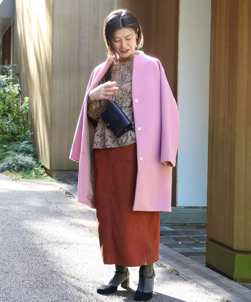 ウールシャギー ボトルネックコート（その他アウター）｜NOMBRE IMPAIR