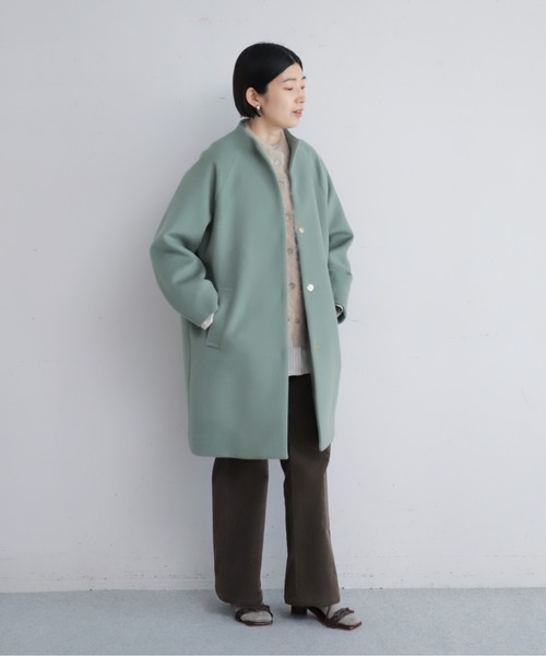 ウールシャギー ボトルネックコート | NOMBRE IMPAIR