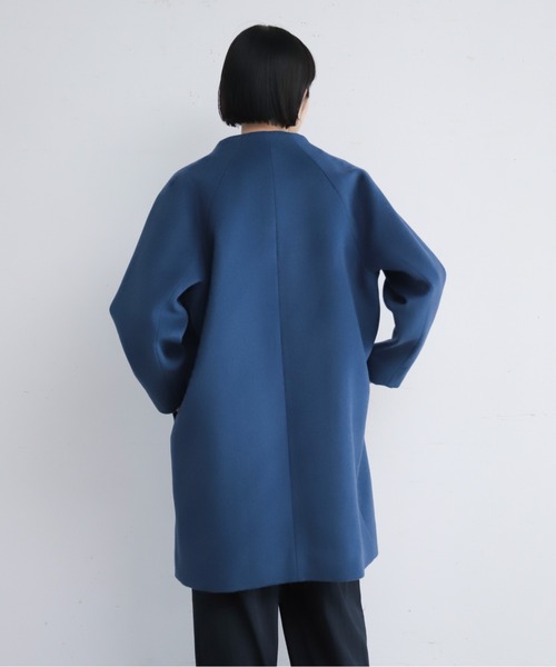 NOMBRE IMPAIR(ノンブルアンペール)の「ウールシャギー ボトルネックコート(その他アウター・レディース・グリーン/ピンク/ブルー・FREE)」の19枚目の写真
