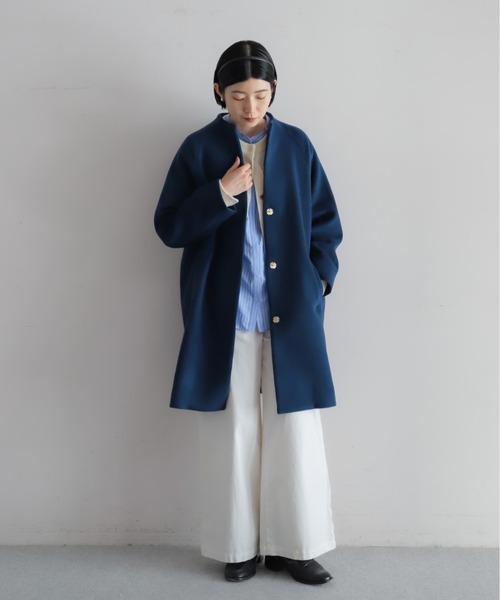 NOMBRE IMPAIR ノンブルアンペール ウールシャギー ボトルネックコート 00-201-5 ウールシャギー ボトルネックコート（その他アウター）｜NOMBRE IMPAIR