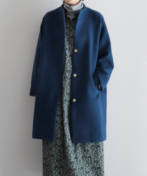 ウールシャギー ボトルネックコート | NOMBRE IMPAIR
