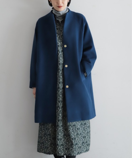 ウールシャギー ボトルネックコート | NOMBRE IMPAIR