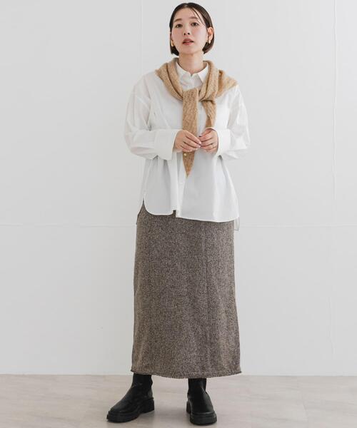 F by ROSSO（エフバイロッソ）の「F by ROSSO　イージーケアオーバーシャツ（シャツ/ブラウス・レディース・ブルー/オフホワイト/ブルー系その他/ピンク・FREE）」の20枚目の写真