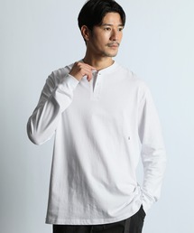 LANVIN en Bleu（ランバンオンブルー）の「消臭機能『アクロクリア』シールドネック ヘンリーロンT（Tシャツ/カットソー）」
