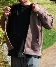 B&T CLUB（ビーティークラブ）の「B＆T CLUB (ビーアンドティークラブ) ふわかる ブラッシュドスウェット フルジップ パーカー（パーカー・メンズ）」