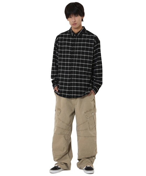 OY(オーワイ)の「『OY/オーワイ』HEAVY CHECK SHIRT/ヘビー チェックシャツ(シャツ/ブラウス・レディース・ブラック/グレー・M/L)」の6枚目の写真