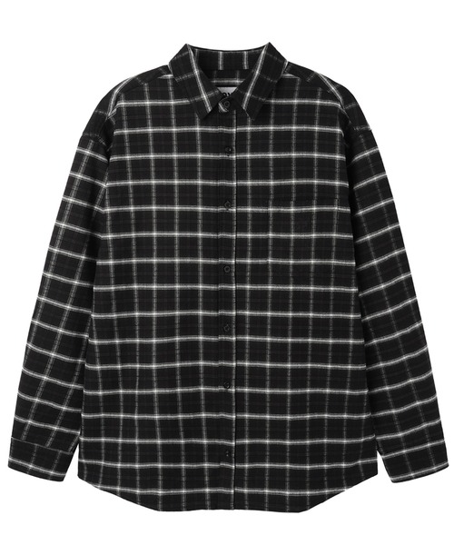 OY(オーワイ)の「『OY/オーワイ』HEAVY CHECK SHIRT/ヘビー チェックシャツ(シャツ/ブラウス・レディース・ブラック/グレー・M/L)」の14枚目の写真