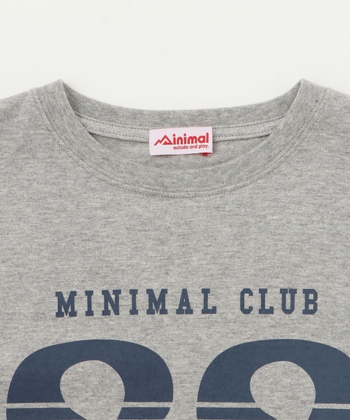 minimal（ミニマル）の「【防汚加工】ナンバリングレイヤードロンT（Tシャツ/カットソー・キッズ・オフホワイト/トップグレー/ブラック・100cm/110cm/90cm/120cm/130cm/140cm）」の5枚目の写真