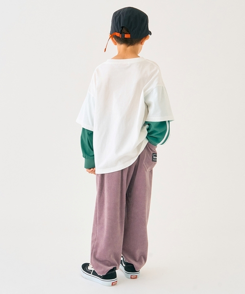 minimal（ミニマル）の「【防汚加工】ナンバリングレイヤードロンT（Tシャツ/カットソー・キッズ・オフホワイト/トップグレー/ブラック・100cm/110cm/90cm/120cm/130cm/140cm）」の15枚目の写真