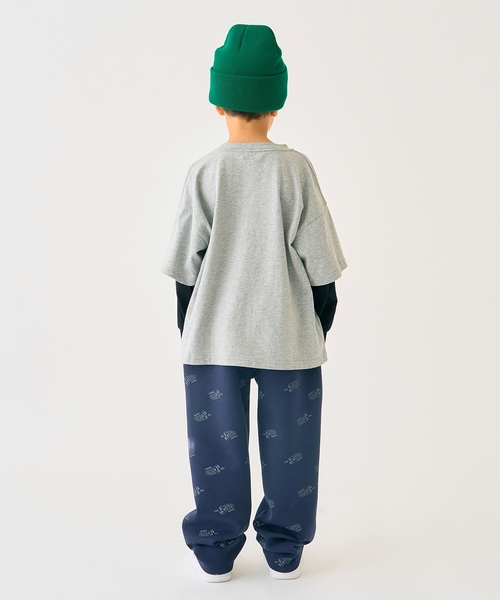 minimal（ミニマル）の「【防汚加工】ナンバリングレイヤードロンT（Tシャツ/カットソー・キッズ・オフホワイト/トップグレー/ブラック・100cm/110cm/90cm/120cm/130cm/140cm）」の18枚目の写真