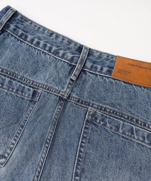 EIGHTHMONTH（エイスマンス）の「リベットワイドジーンズ EM25a058【EIGHTHMONTH】（デニムパンツ・レディース・ブルー・S/M/L）」の14枚目の写真
