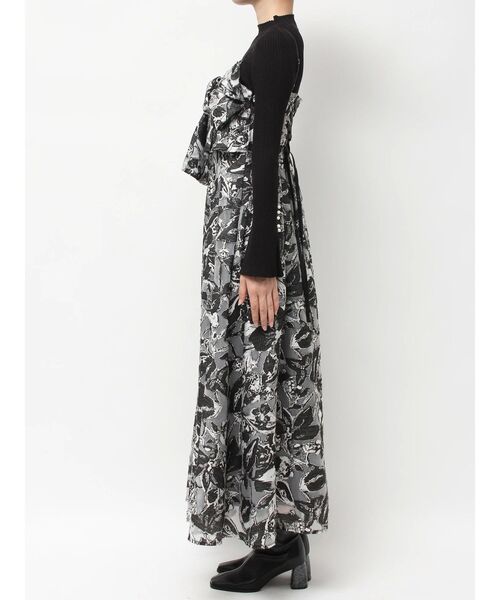 MERCURYDUO（マーキュリーデュオ）の「ジャカードバックレースアップキャミワンピース（ワンピース・レディース・ブルー/ブラック・MEDIUM/SMALL）」の22枚目の写真