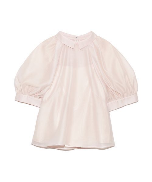 CELFORD（セルフォード）の「衿付きパフスリーブブラウス（シャツ/ブラウス・レディース・ホワイト/ライトピンク・F）」の2枚目の写真