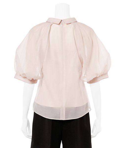CELFORD（セルフォード）の「衿付きパフスリーブブラウス（シャツ/ブラウス・レディース・ホワイト/ライトピンク・F）」の5枚目の写真