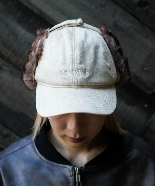 BEN DAVIS(ベンデイビス)の「【BEN DAVIS/ベンデイビス】ファーフライトキャップ(キャップ・メンズ・ブラック/ベージュ・FREE)」の11枚目の写真