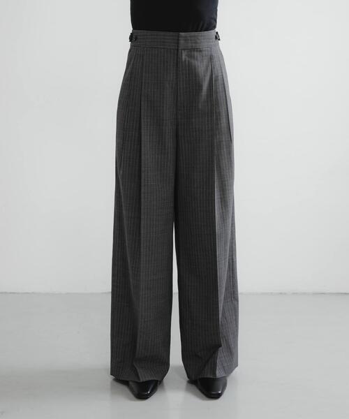 URBAN RESEARCH（アーバンリサーチ）の「ウールブレンドワイドストレートパンツ（その他パンツ・レディース・グレー系その他/ブラック・36/38/40）」の13枚目の写真