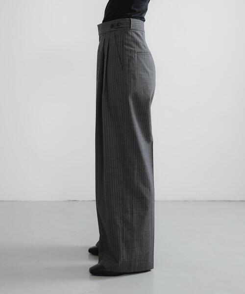 URBAN RESEARCH（アーバンリサーチ）の「ウールブレンドワイドストレートパンツ（その他パンツ・レディース・グレー系その他/ブラック・36/38/40）」の15枚目の写真